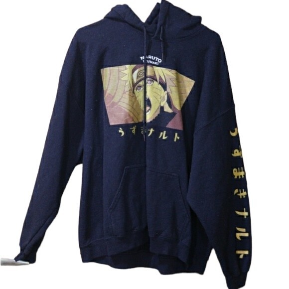 Naruto Uzumaki Anime Hoodie Pullover Sweatshirt XL - Picture 1 of 11